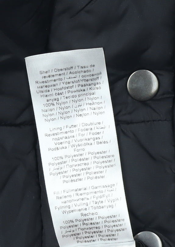 b.young Women's Black Puffer Waistcoat Size 16