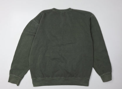 PrettyLittleThing Women's Green Pullover Sweatshirt L