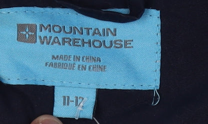 Mountain Warehouse Boys Blue Rain Coat Jacket 11-12 Years