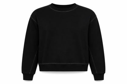 Womens UK Size 10 Pull&Bear Black Pullover Sweatshirt