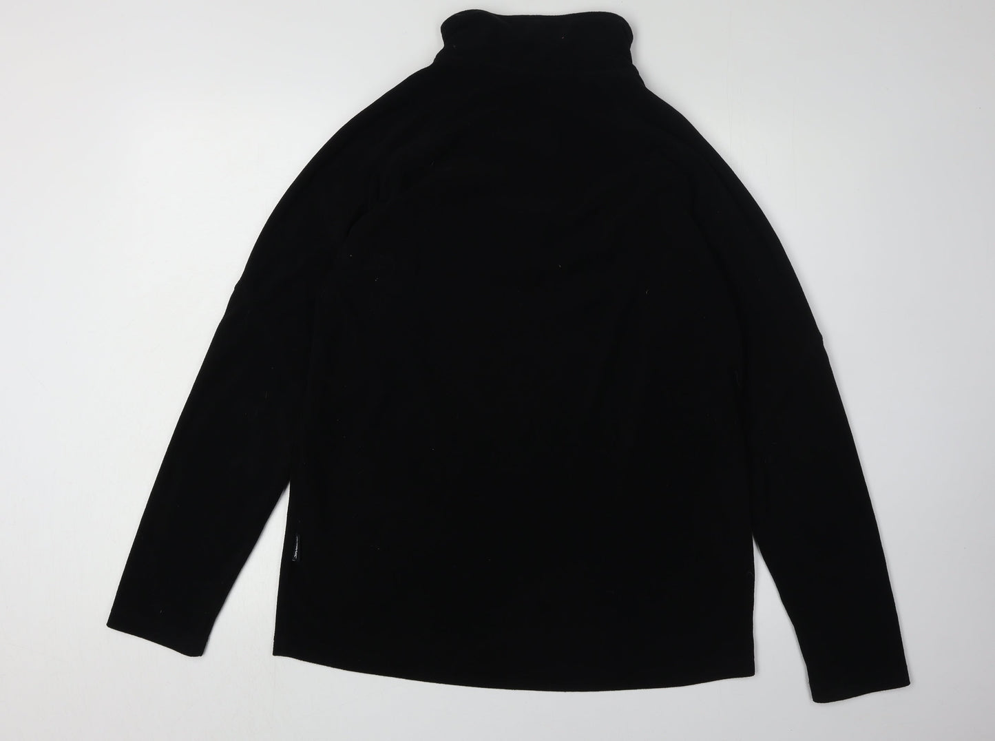 Surfanic Men's Black 1/4 Zip Fleece Sweatshirt M