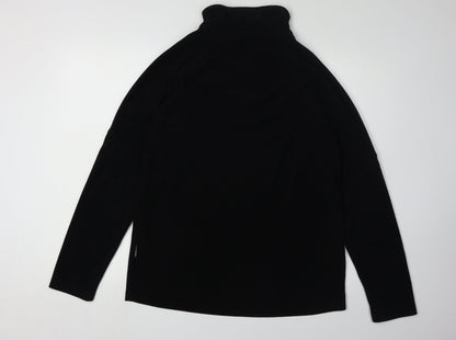 Surfanic Men's Black 1/4 Zip Fleece Sweatshirt M