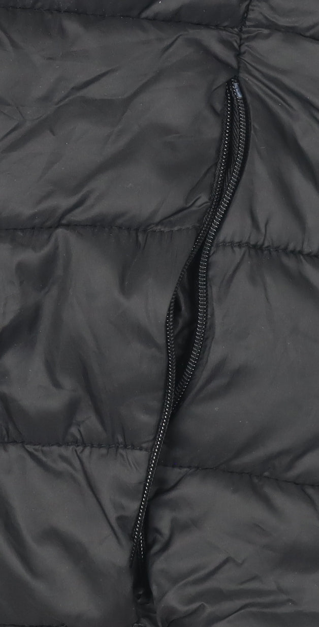 Womens UK Size S Zara Black Puffer Jacket