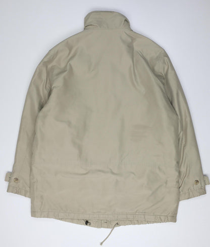 Mens UK Size 58 Frank Eden Beige Windbreaker Coat