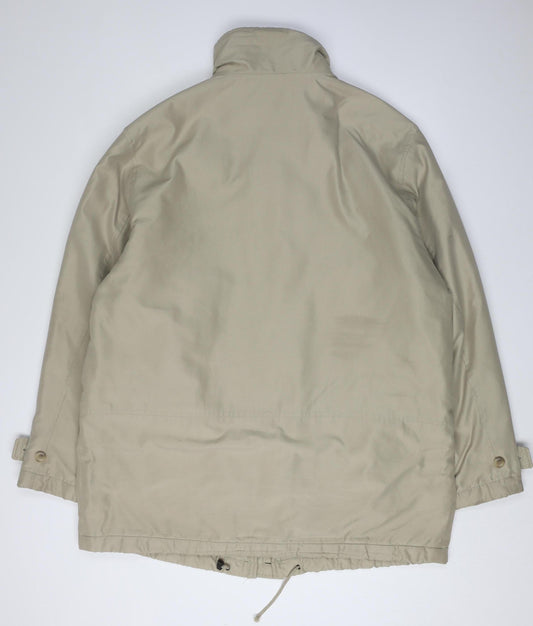 Mens UK Size 58 Frank Eden Beige Windbreaker Coat