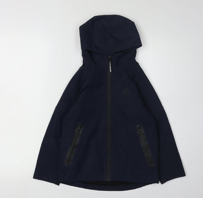 Next Boys Blue Rain Coat Size 6 Years Hooded