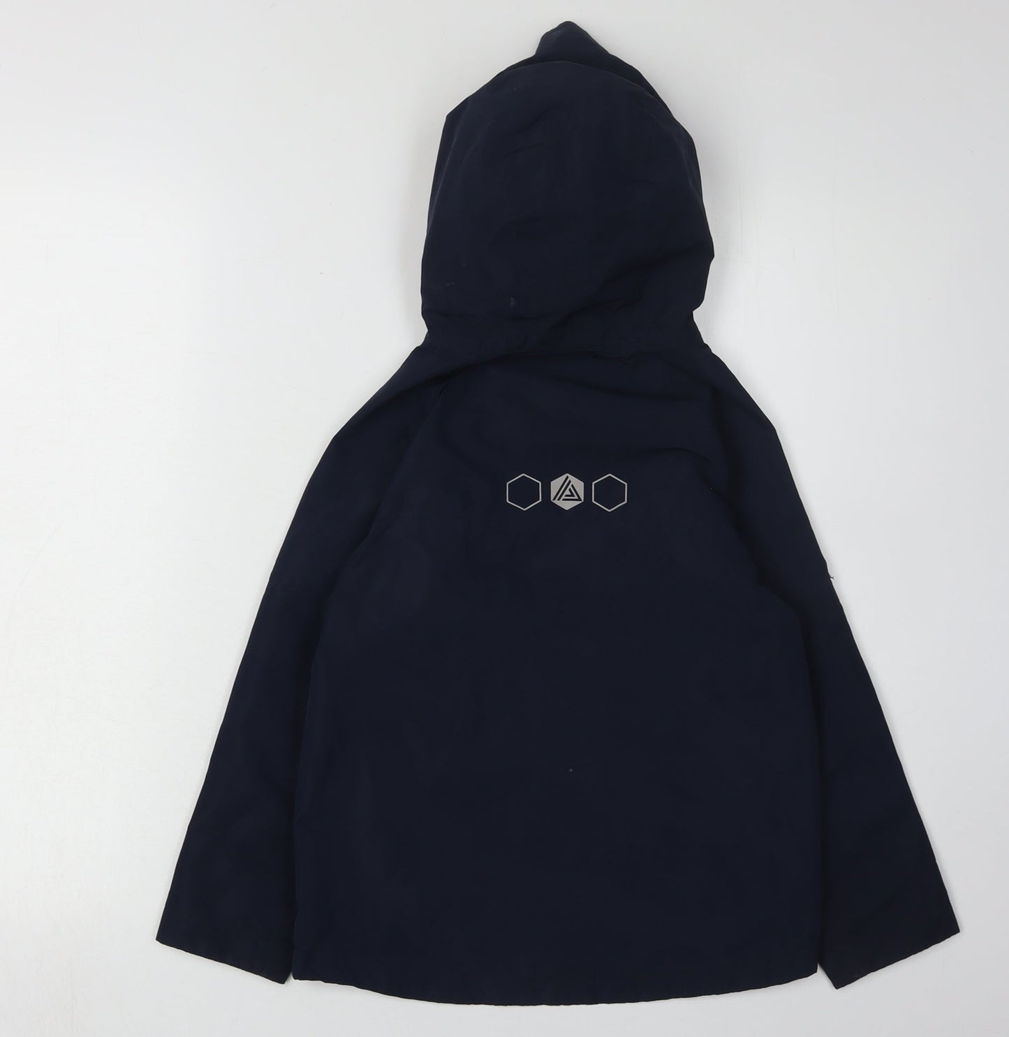 Next Boys Blue Rain Coat Size 6 Years Hooded