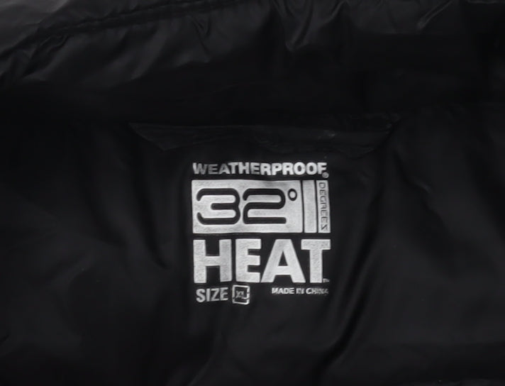 Mens UK Size M Weatherproof Black Puffer Jacket