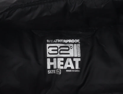 Mens UK Size M Weatherproof Black Puffer Jacket