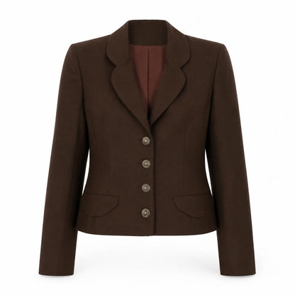 BHS Women's Brown Wool Suit Jacket Size 10