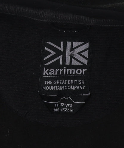 Karrimor Boys Black Full Zip Jacket, Size 11-12 Years, Outdoor