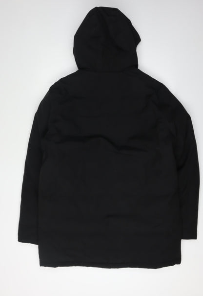 Mens UK Size S Marks and Spencer Black Parka Coat