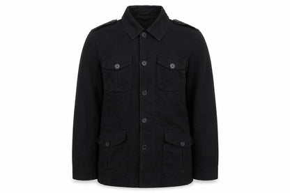 Mens UK Size S River Island Black Military Jacket