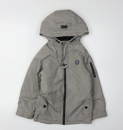 Mayoral Grey Boys Parka Jacket Hooded Winter 7 Years