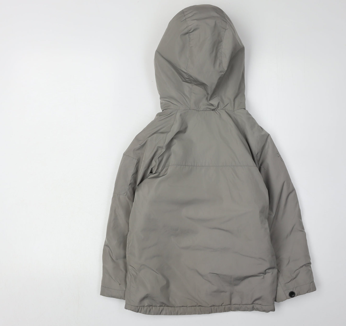 Mayoral Grey Boys Parka Jacket Hooded Winter 7 Years