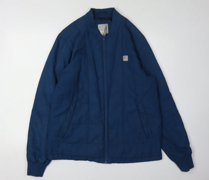 Mens UK Size L Bench Blue Bomber Jacket