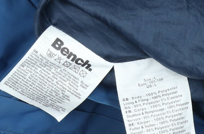Mens UK Size L Bench Blue Bomber Jacket