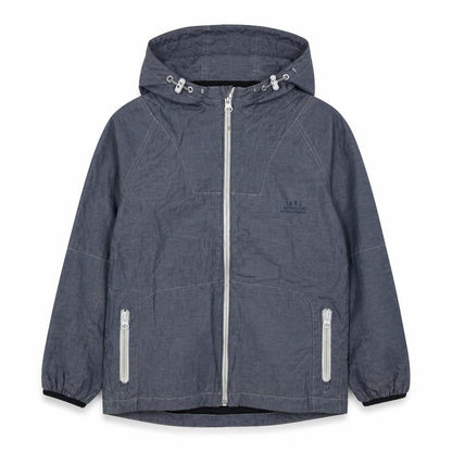 Front view of Next boys’ grey basic jacket 6 years zipped pockets
