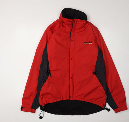 Mens UK Size S Polaris Red Windbreaker Coat