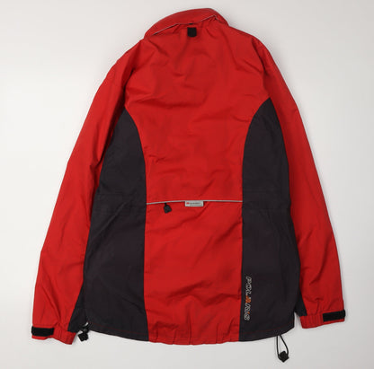 Mens UK Size S Polaris Red Windbreaker Coat