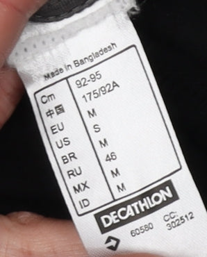 Mens UK Size M DECATHLON Black Pullover Sweatshirt