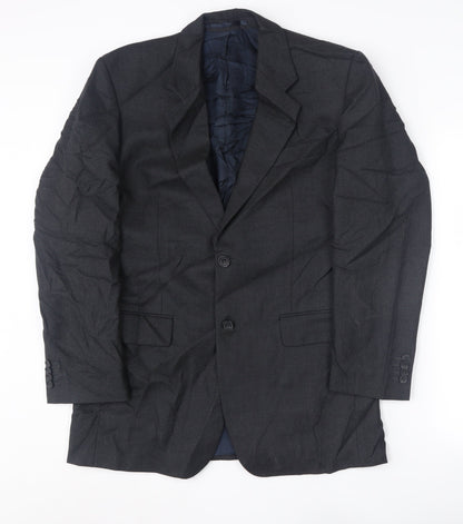 Mens UK Size 38 Roderick Charles Regular Black Suit Jacket