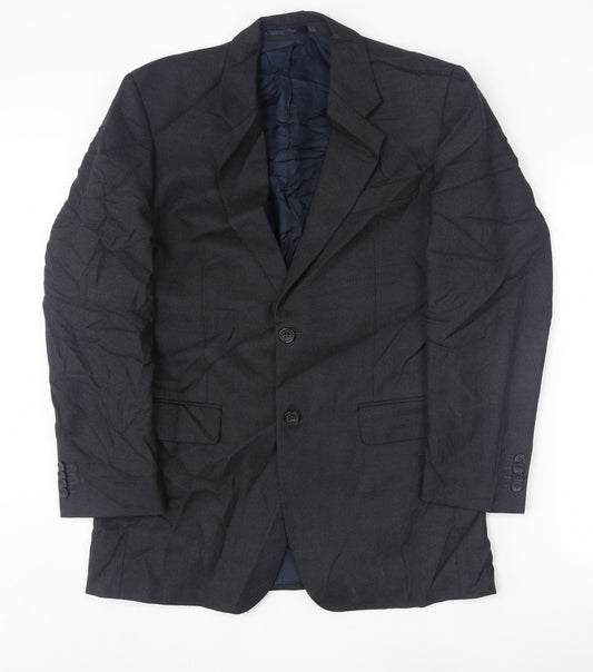 Mens UK Size 38 Roderick Charles Regular Black Suit Jacket