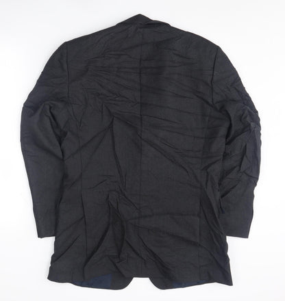 Mens UK Size 38 Roderick Charles Regular Black Suit Jacket