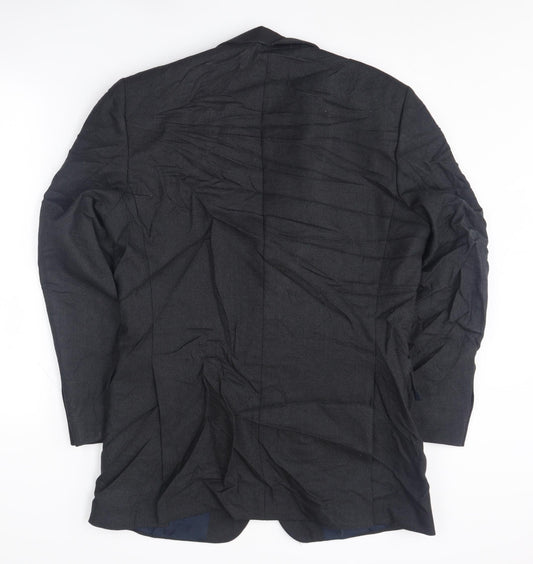 Mens UK Size 38 Roderick Charles Regular Black Suit Jacket