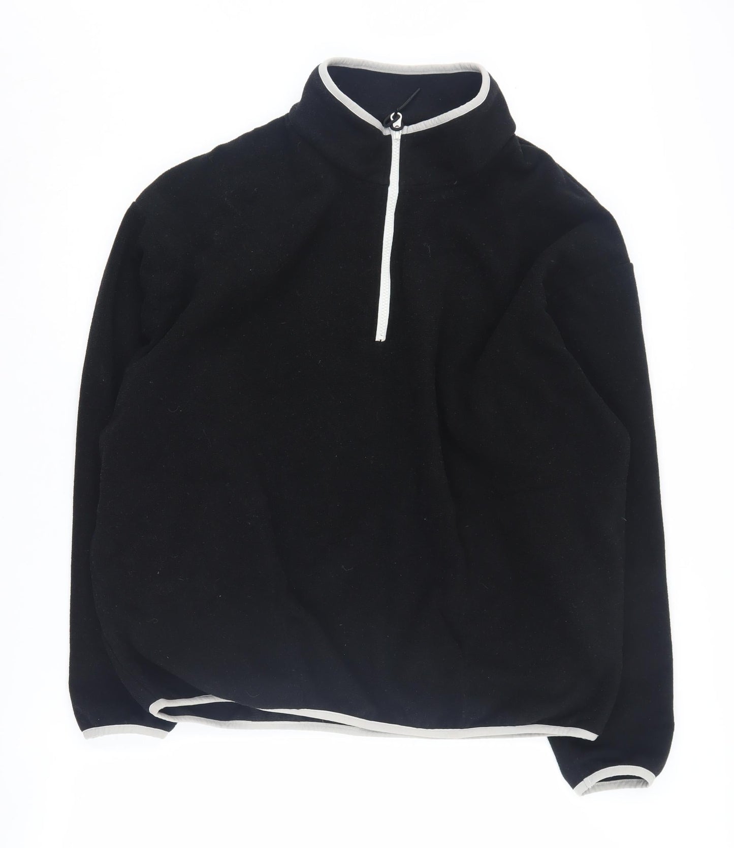 Unisex Adults UK Size L ASOS Black Henley Sweatshirt