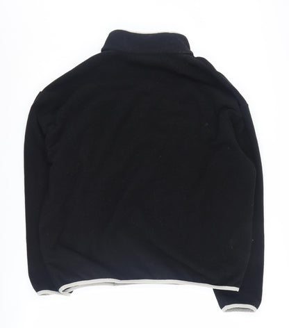 Unisex Adults UK Size L ASOS Black Henley Sweatshirt