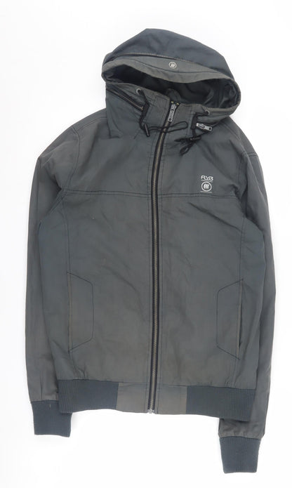 Mens UK Size S FLY53 Grey Bomber Jacket