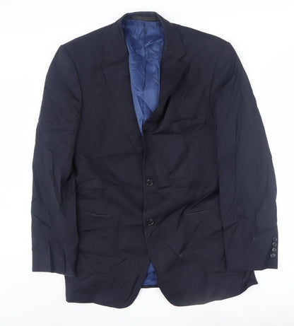 Mens UK Size 40 Marks and Spencer Regular Blue Suit Jacket