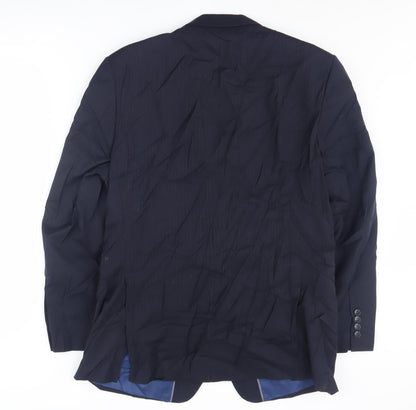 Mens UK Size 40 Marks and Spencer Regular Blue Suit Jacket