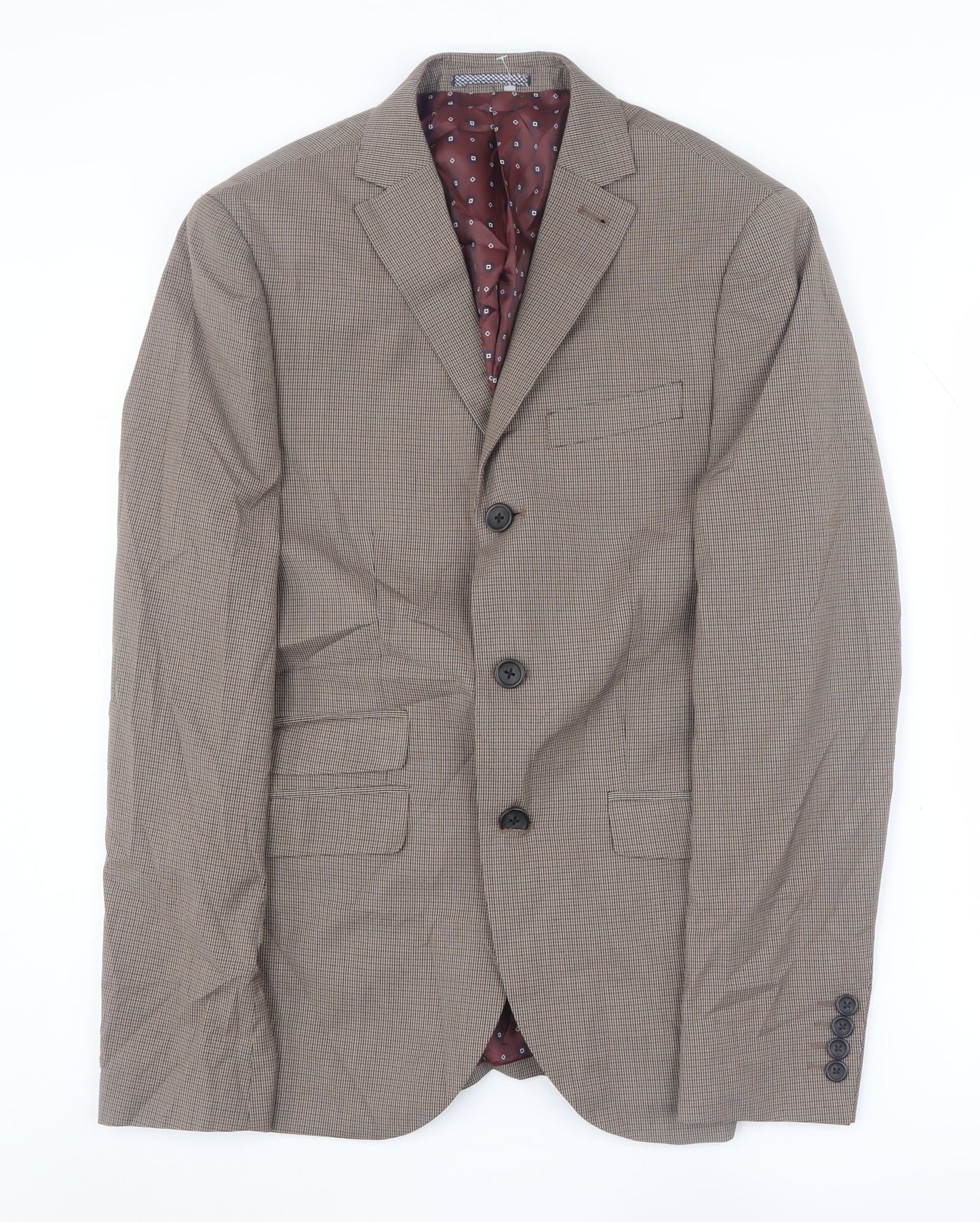Mens UK Size 36 NEXT Regular Brown Suit Jacket