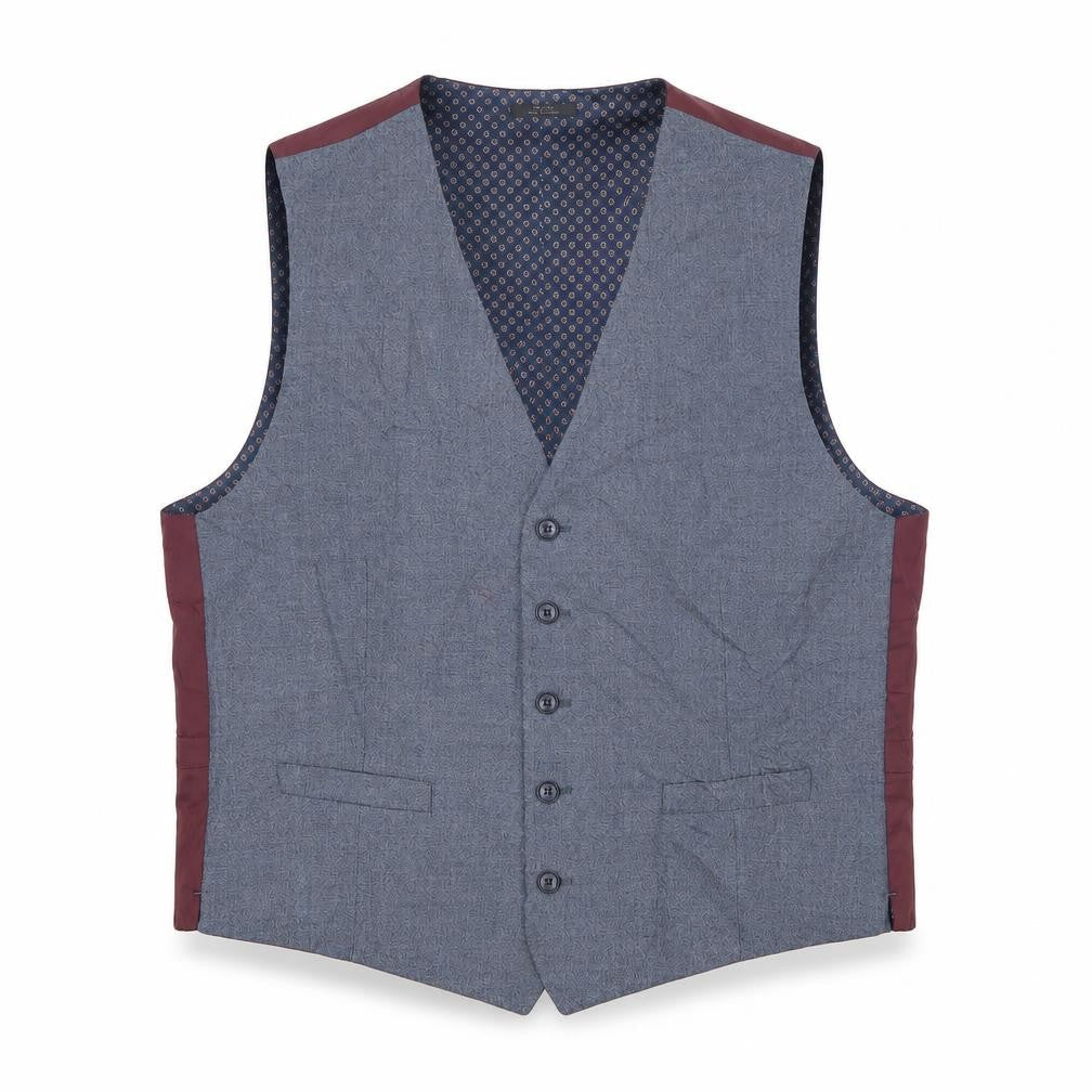 Mens UK Size 42 Marks and Spencer Regular Grey Suit Waistcoat