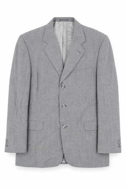 Michael Stewart Men's Grey Blazer, Size 44R, Classic Formal Jacket