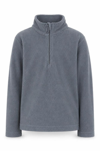 Front view of Mountain Warehouse boys’ grey fleece sweatshirt 5-6 years