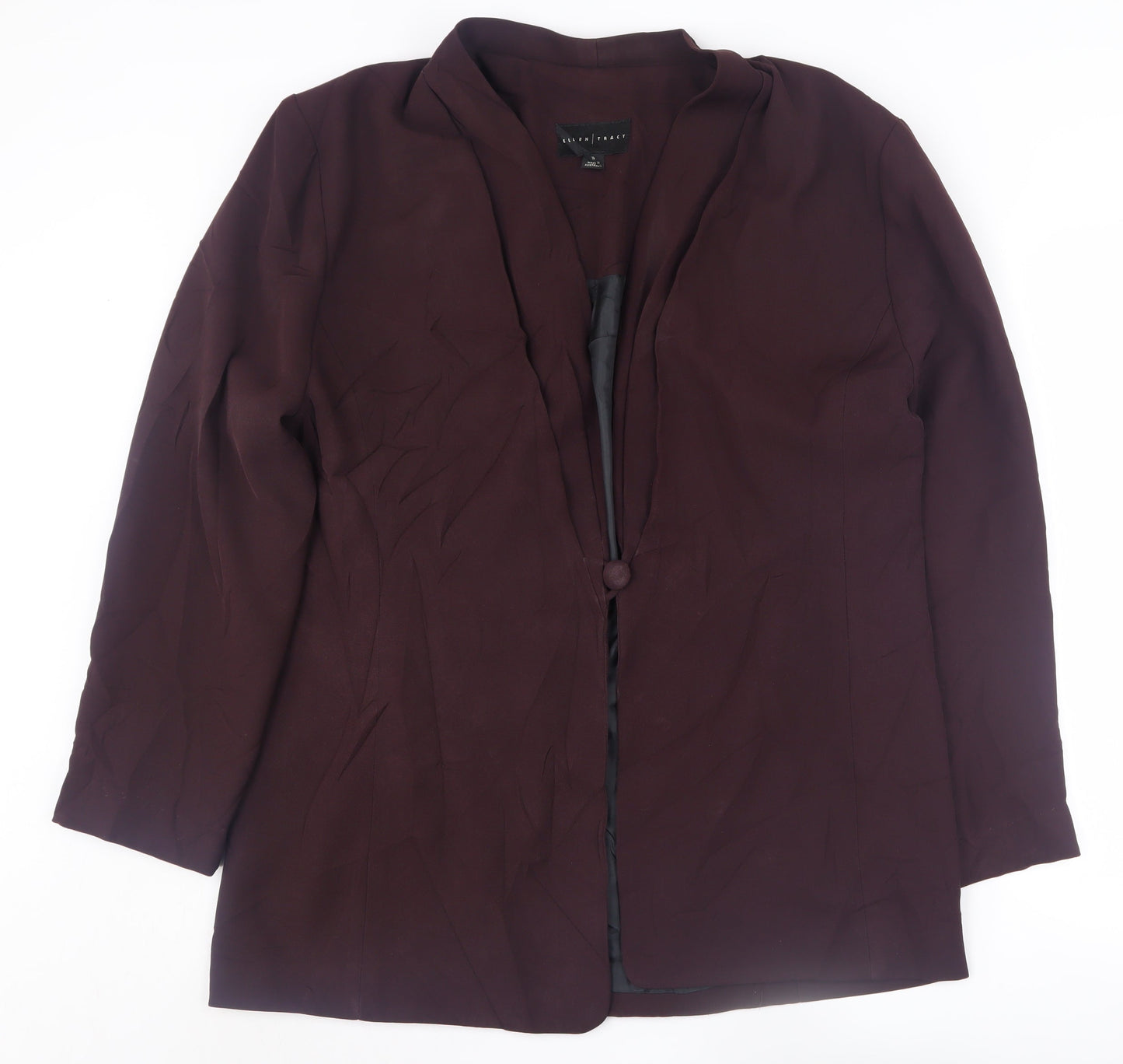 Ellen Tracy Women's Brown Blazer, Size 16, Autumn Business Jacket