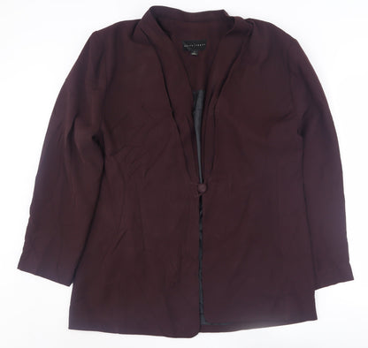 Ellen Tracy Women's Brown Blazer, Size 16, Autumn Business Jacket
