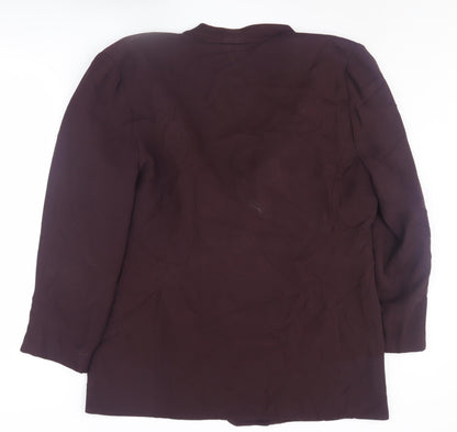 Ellen Tracy Women's Brown Blazer, Size 16, Autumn Business Jacket