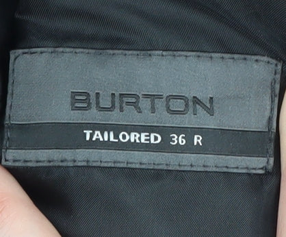 Mens UK Size 36 Burton Regular Black Suit Tuxedo