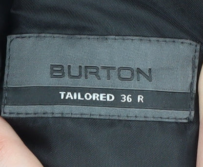 Mens UK Size 36 Burton Regular Black Suit Tuxedo