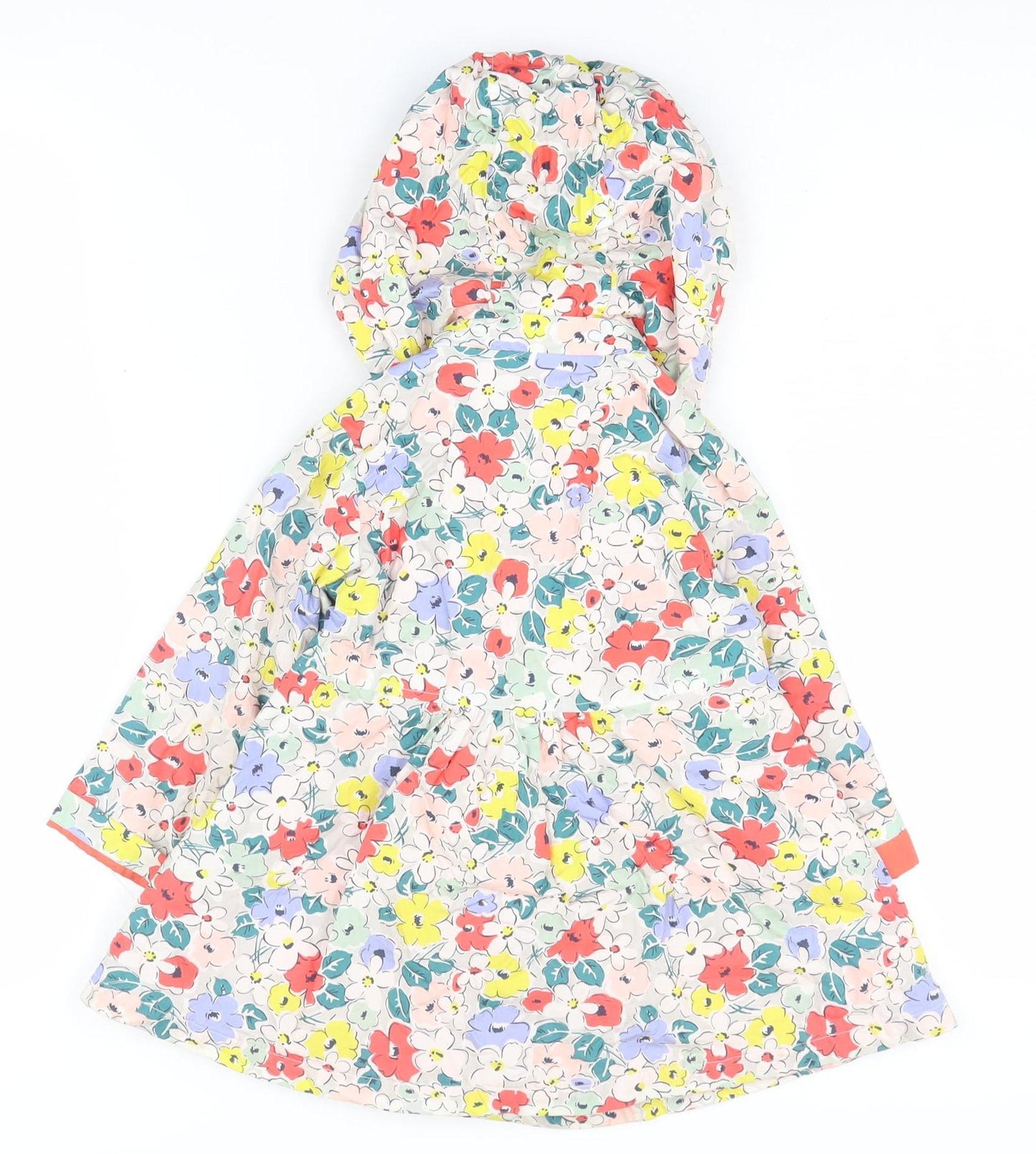 John Lewis Girls Floral Hooded Coat Multicoloured 2 Years