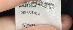 Marks and Spencer Men's Blue Striped Shirt, Size 16, Regular Fit