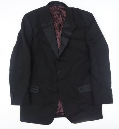 Mens UK Size 44 Savoy Taylors Guild Regular Black Suit Tuxedo