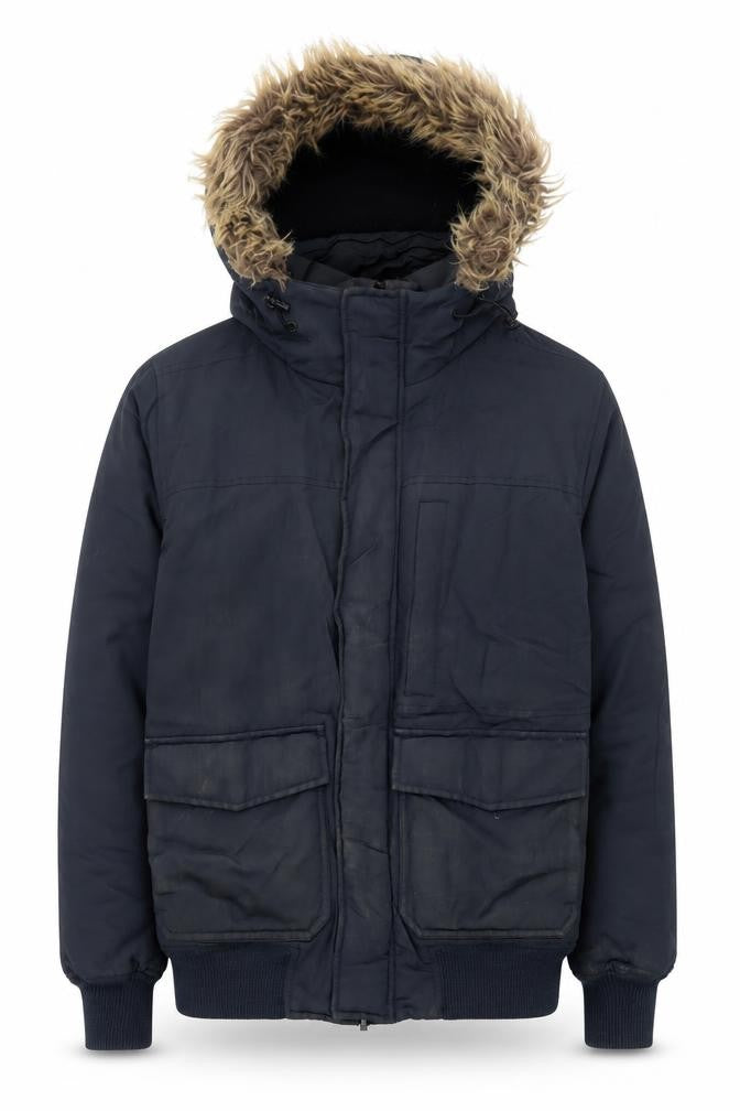 Mens UK Size S Burton Menswear Black Parka Coat