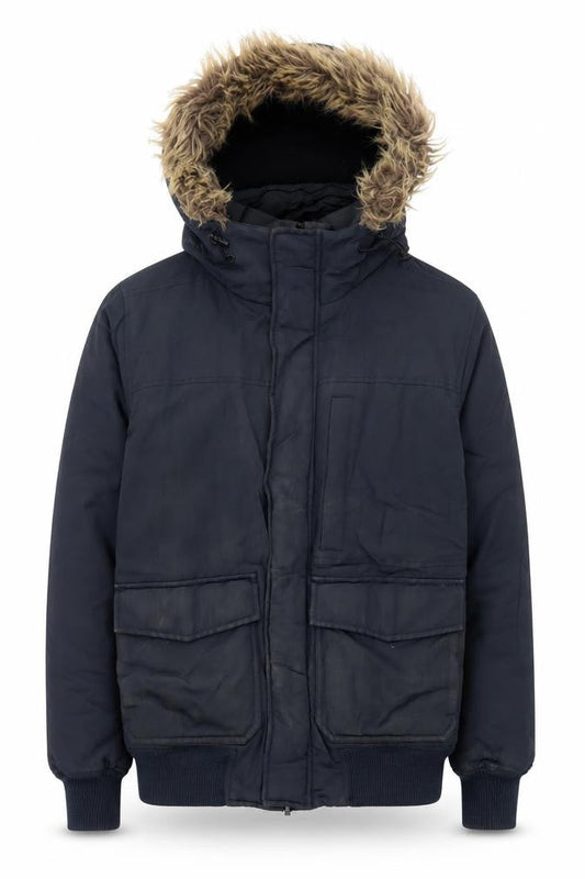 Mens UK Size S Burton Menswear Black Parka Coat