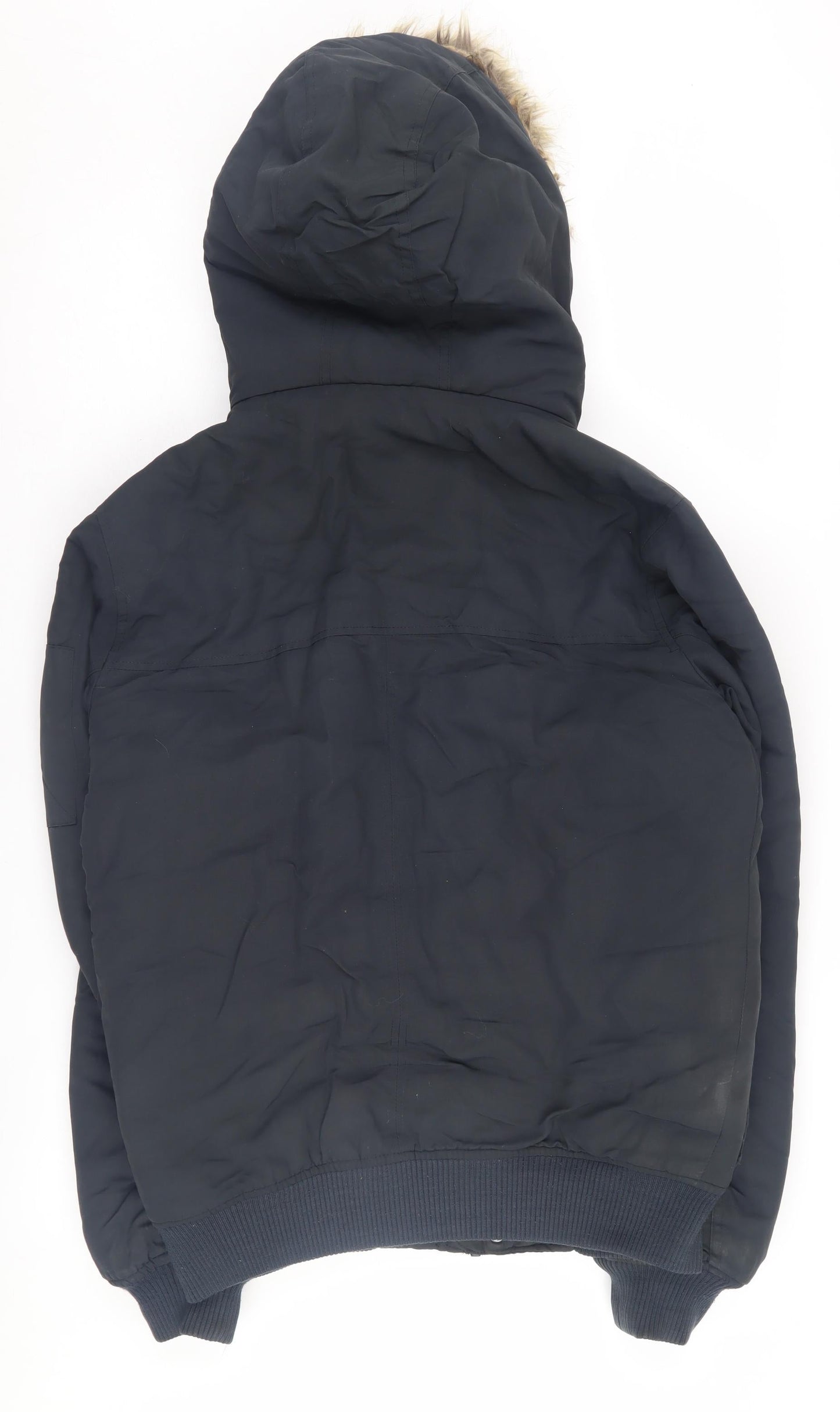 Mens UK Size S Burton Menswear Black Parka Coat