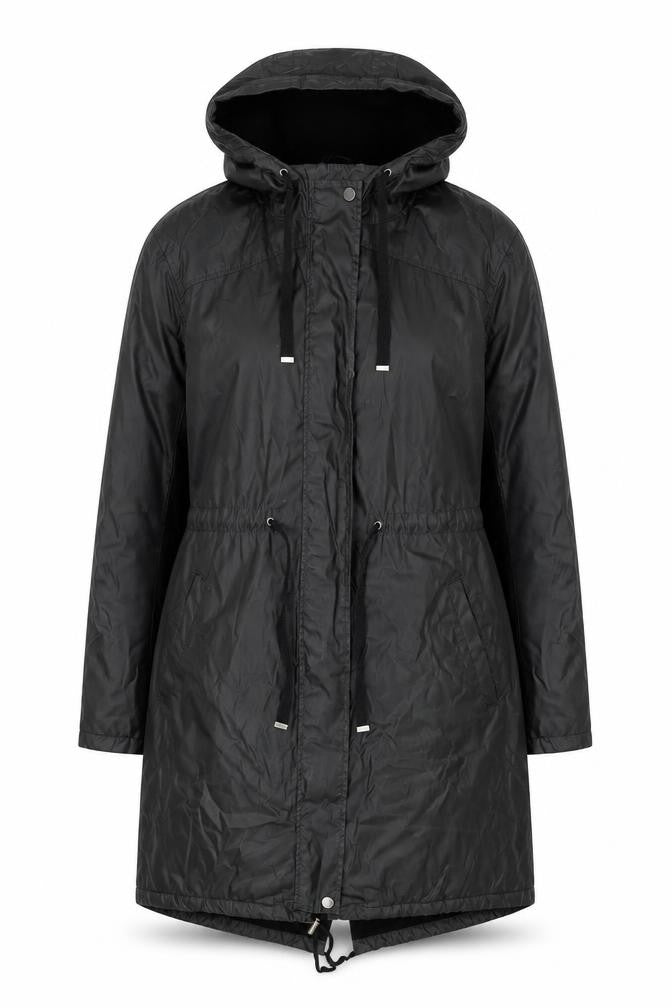 Marks & Spencer Women's Black Hooded Jacket Size 10